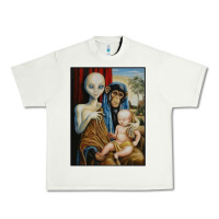 Pistachio alien chimp baby religion conspiracy poster Urban Heavy Tee - FloraArt