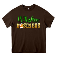 Chocolate Brown whiskey business Heavy Core Tee - FaDigitalArtStudio