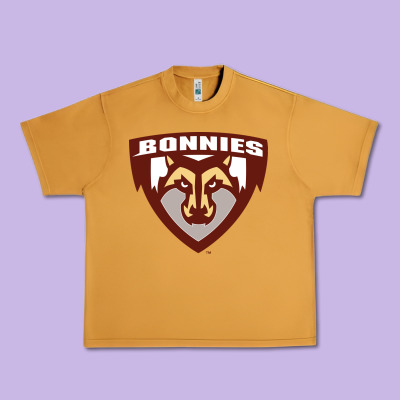St. Bonaventure Bonnies Urban Heavy Tee Designed By Floraart