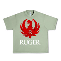 Oil Green vintage ruger Urban Heavy Tee - FloraArt