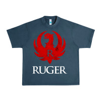 Midnight Navy vintage ruger Urban Heavy Tee - FloraArt