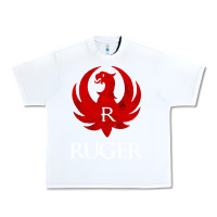 White vintage ruger Urban Heavy Tee - FloraArt