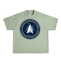 Oil Green Official United States Space Force USSF Military Patch Urban Heavy Tee - FloraArt