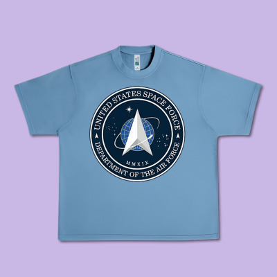 Official United States Space Force Ussf Military Patch Urban Heavy Tee Designed By Floraart
