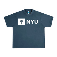 Midnight Navy nyu new york university Urban Heavy Tee - FloraArt