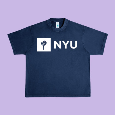 Nyu New York University Urban Heavy Tee Designed By Floraart
