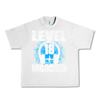 Lunar Rock Level 18 Unlocked Birthday 18 Years Gamer Premium T Shirt Urban Heavy Tee - FloraArt