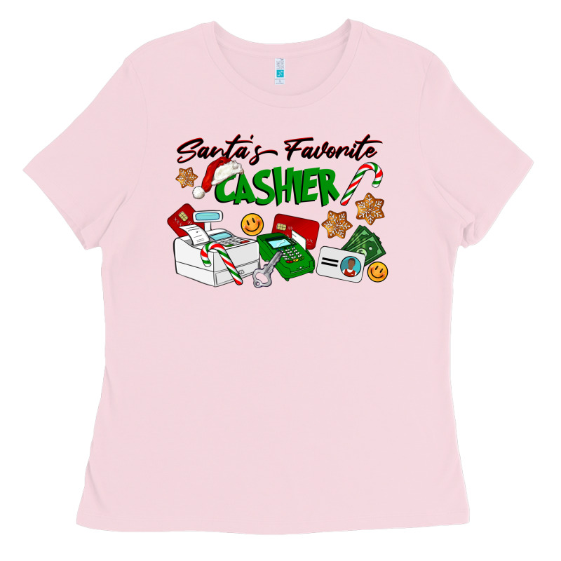 Santa's Favorite Cashier Ladies Tee by LillyAllenDesigns | Teevron