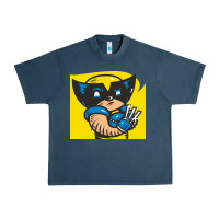 Midnight Navy snikt i, wolverine Urban Heavy Tee - FloraArt