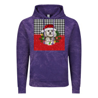 Cloud Purple Christmas Bichon frise dog Vintage Hoodie - BarkalooDesign
