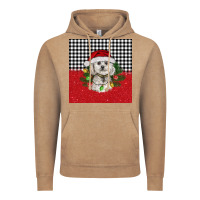 Vintage Coffee Christmas Bichon frise dog Vintage Hoodie - BarkalooDesign