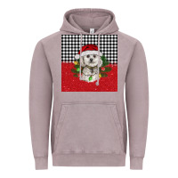 Vintage Zinc Christmas Bichon frise dog Vintage Hoodie - BarkalooDesign