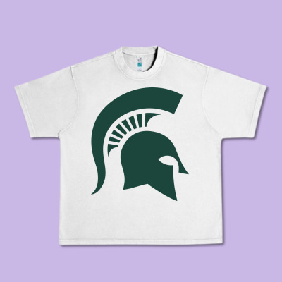 The Michigan State Spartans Urban Heavy Tee Designed By Floraart