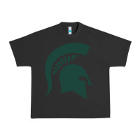 Pigment Black the michigan state spartans Urban Heavy Tee - FloraArt