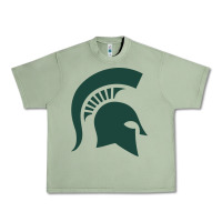 Oil Green the michigan state spartans Urban Heavy Tee - FloraArt
