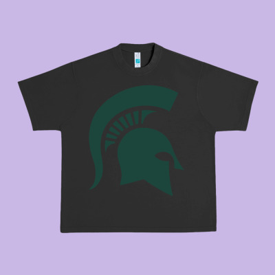 The Michigan State Spartans Urban Heavy Tee Designed By Floraart