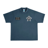 Midnight Navy CHICAGO P.D - DETECTIVE JAY HALSTEAD - INTELLIGENCE BADGE VEST Urban Heavy Tee - FloraArt