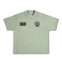 Oil Green CHICAGO P.D - DETECTIVE JAY HALSTEAD - INTELLIGENCE BADGE VEST Urban Heavy Tee - FloraArt