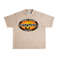 French Oak Survivor Outwit, Outplay, Outlast Urban Heavy Tee - FloraArt