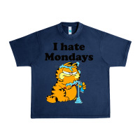 Navy i hate monday Urban Heavy Tee - FloraArt