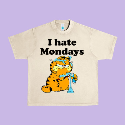 I Hate Monday Urban Heavy Tee Designed By Floraart