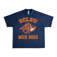 Navy Sclsu Muddogs Urban Heavy Tee - FloraArt