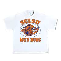 White Sclsu Muddogs Urban Heavy Tee - FloraArt