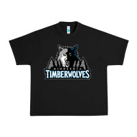 Black timberwolves Urban Heavy Tee - FloraArt