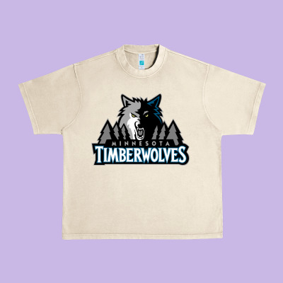 Timberwolves Urban Heavy Tee Designed By Floraart