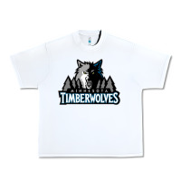 White timberwolves Urban Heavy Tee - FloraArt