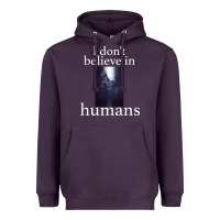 Plum I don't believe i̇n humans Heavyweight Hoodie - Bettercallsaul