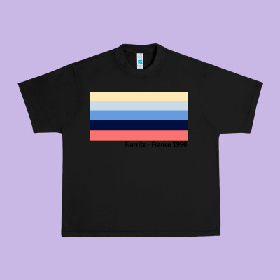 Biarritz France 1990 Urban Heavy Tee Designed By Floraart