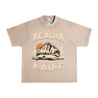 French Oak acadia national park maine nature hike outdoors vintage t shirt Urban Heavy Tee - ArtMosaic