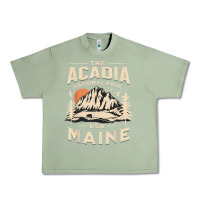 Oil Green acadia national park maine nature hike outdoors vintage t shirt Urban Heavy Tee - ArtMosaic