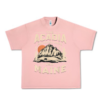 Salmon acadia national park maine nature hike outdoors vintage t shirt Urban Heavy Tee - ArtMosaic