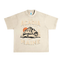 Sandshell acadia national park maine nature hike outdoors vintage t shirt Urban Heavy Tee - ArtMosaic