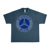 Midnight Navy white amg Urban Heavy Tee - ArtMosaic