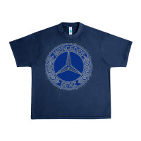 Navy white amg Urban Heavy Tee - ArtMosaic