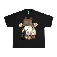 Black Detective Sheep Lamb Spy Investigator Farmer Sheep Lover 53 Urban Heavy Tee - ArtMosaic