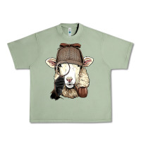 Oil Green Detective Sheep Lamb Spy Investigator Farmer Sheep Lover 53 Urban Heavy Tee - ArtMosaic