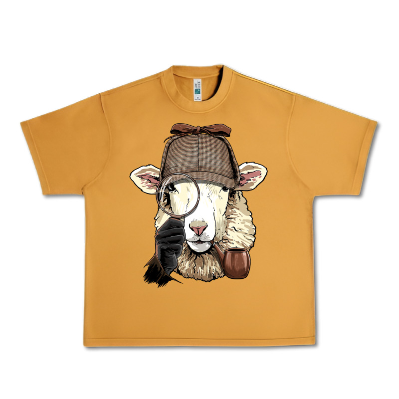 Detective Sheep Lamb Spy Investigator Farmer Sheep Lover 53 Urban Heavy Tee by ArtMosaic | Teevron