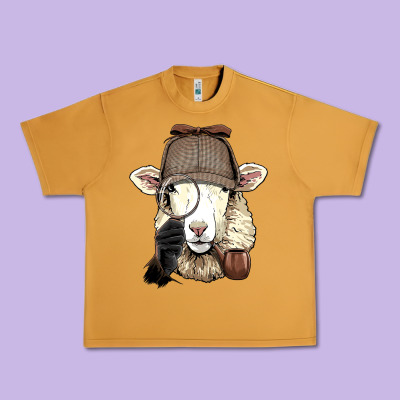 Detective Sheep Lamb Spy Investigator Farmer Sheep Lover 53 Urban Heavy Tee Designed By Artmosaic