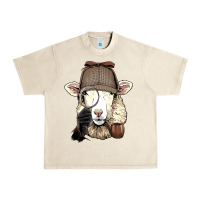 Sandshell Detective Sheep Lamb Spy Investigator Farmer Sheep Lover 53 Urban Heavy Tee - ArtMosaic