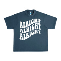 Midnight Navy alright alright alright Urban Heavy Tee - ArtMosaic