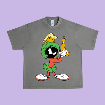 Marvin The Martian Looney Urban Heavy Tee Designed By Artmosaic