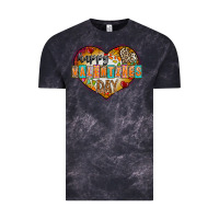 Cloud Black Happy Valentınes Day Vintage Tee - CowhideDigitalArt