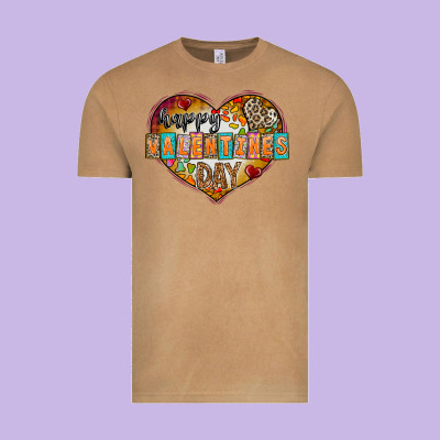 Happy Valentınes Day Vintage Tee Designed By Cowhidedigitalart