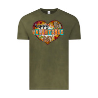 Vintage Olive Happy Valentınes Day Vintage Tee - CowhideDigitalArt