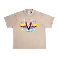 French Oak Victory Motorcycles Urban Heavy Tee - ArtMosaic