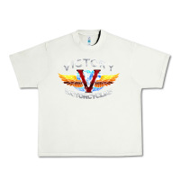 Pistachio Victory Motorcycles Urban Heavy Tee - ArtMosaic